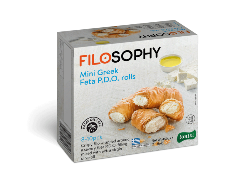 Mini Feta Filo Rolls by Filosophy