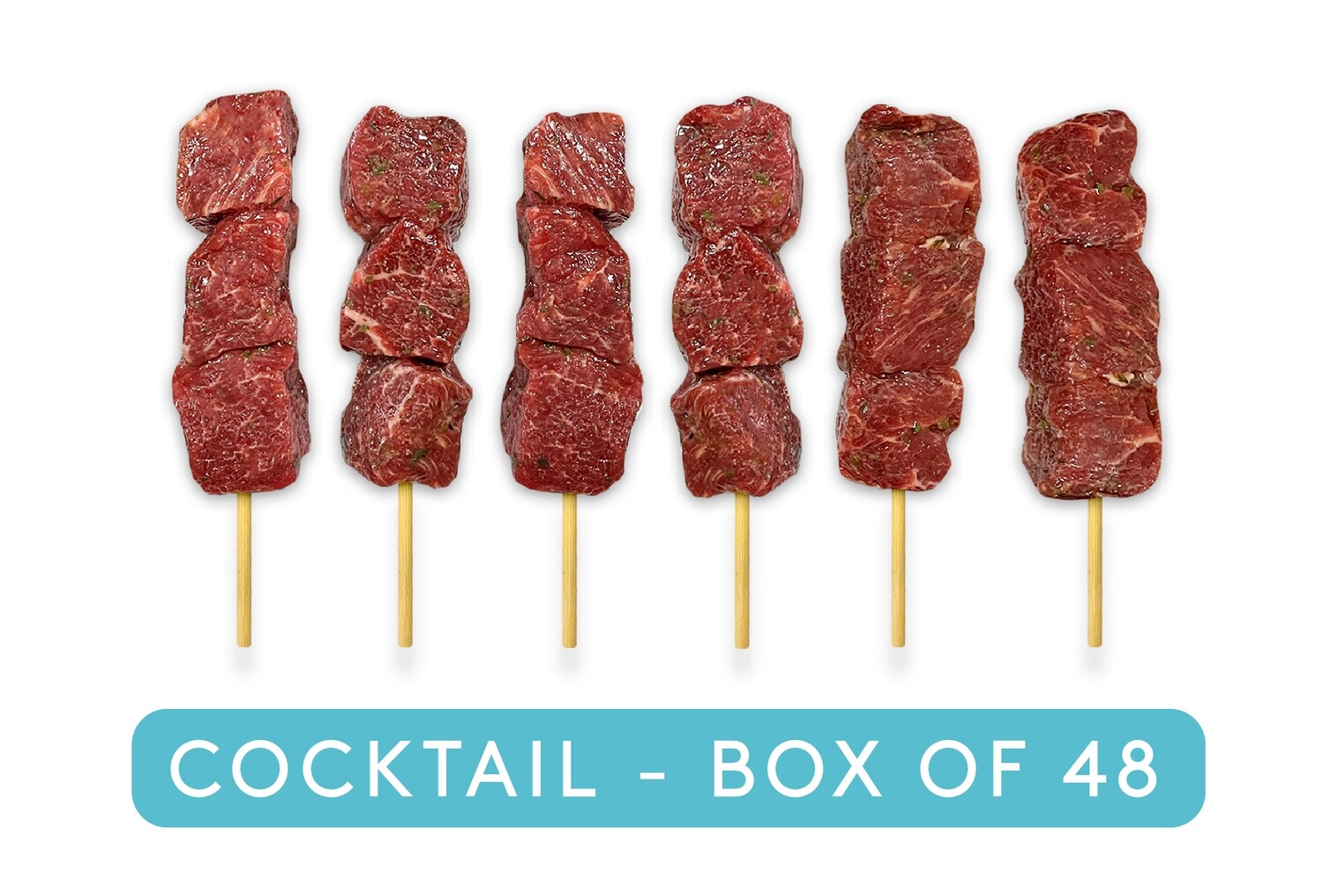 LAMB BACKSTRAP SOUVLAKI - COCKTAIL