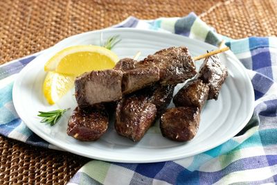 LEG OF LAMB SOUVLAKI