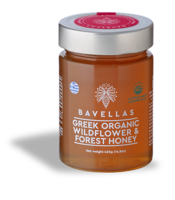 Greek Wildflower &amp; Forest Organic Honey by Bavellas