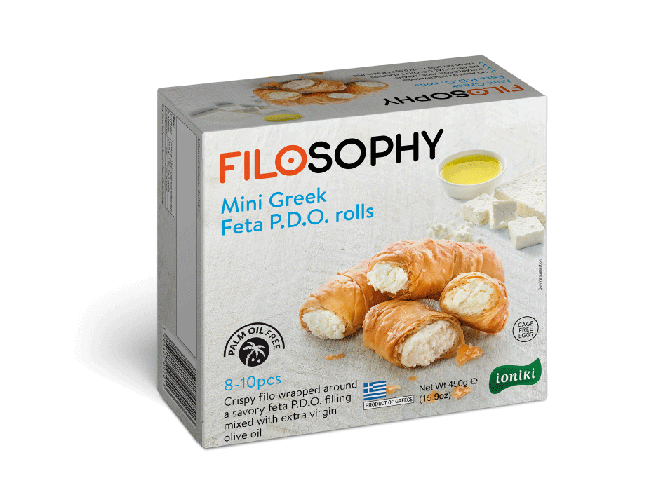 Mini Feta Filo Rolls by Filosophy