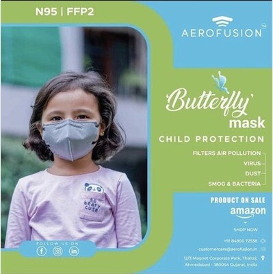 Kid&#39;s N95 Mask ISI Certified -Aerofusion (Pack of 20)