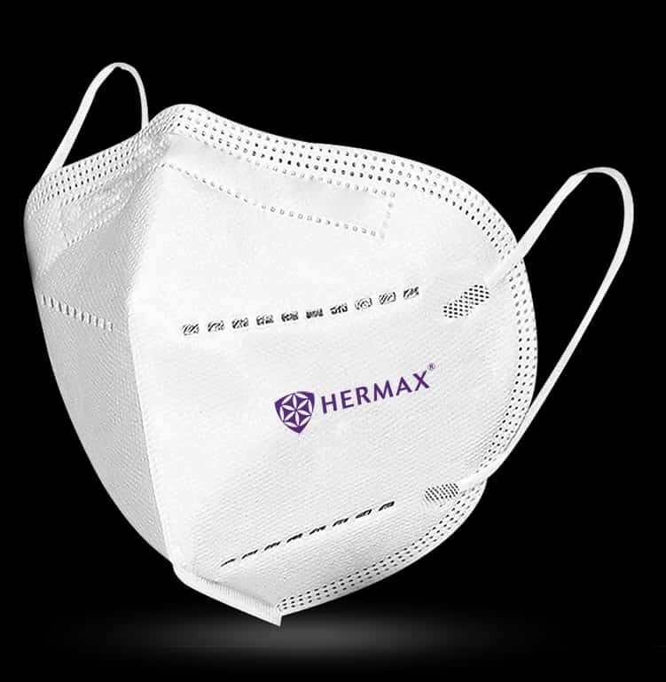 Hermax FFP2 N95 ISI Certified by Pro-Techkt (Pack of 20)