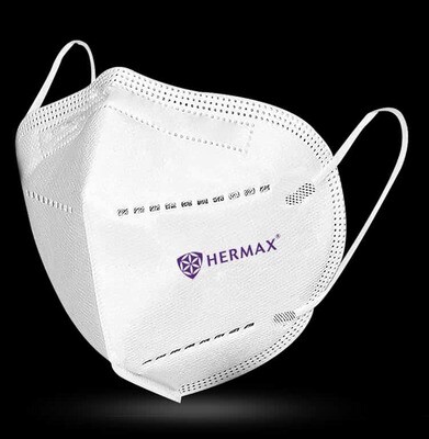 Hermax FFP2 N95 ISI Certified by Pro-Techkt (Pack of 20)