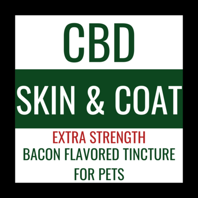 SKIN & COAT - EXTRA STRENGTH (​Bacon-flavored Pet Tincture 1500mg)