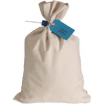 Flat-Bottom 10 Oz. Natural Canvas Bags - 9 x 17 1/2