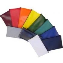 Horizontal Zipper-top Check Wallet - 10 oz. Colored Canvas - 11 x 6