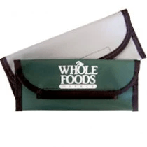 Velcro Check Wallet - 8" w x 3.5" h - Expanded Vinyl