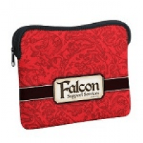 IPad Sleeve (Four-Color Process) with Zipper & Swivel Clip #0761-4PC - Neoprene