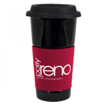 Neoprene Wrap Black Ceramic Tumbler Neoprene