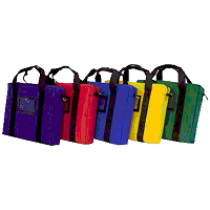 Briefcase-Style Transit Bag - Laminated Nylon - 14" x 11" x 3"