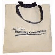 Flat Tote Bag 10 oz. Natural Canvas - 13.5"w x 15"h
