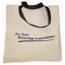 Flat Tote Bag - 10 oz. Natural Canvas - 12