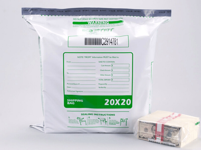 Tamper-Evident Bags - Currency - 20 x 20"