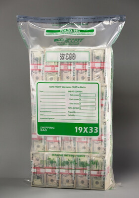 Tamper-Evident Bags - Currency - 19 x 33