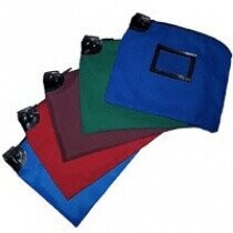 Locking Night Deposit Bag - 14 oz. Colored Canvas - 11 x 15"