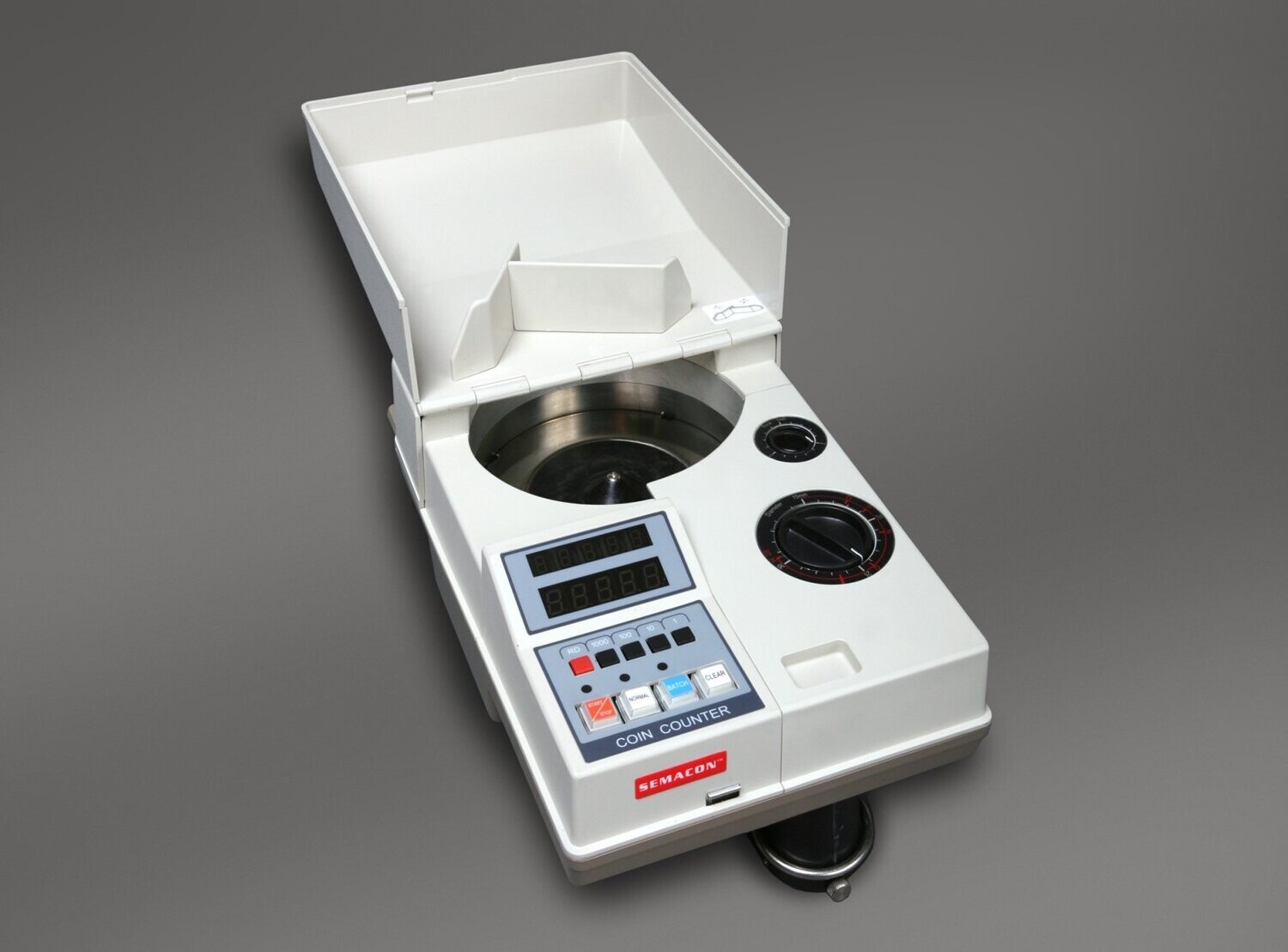 Semacon S-120 Table Top Portable Electric Coin Counter with Batching/Packaging/Offsorter