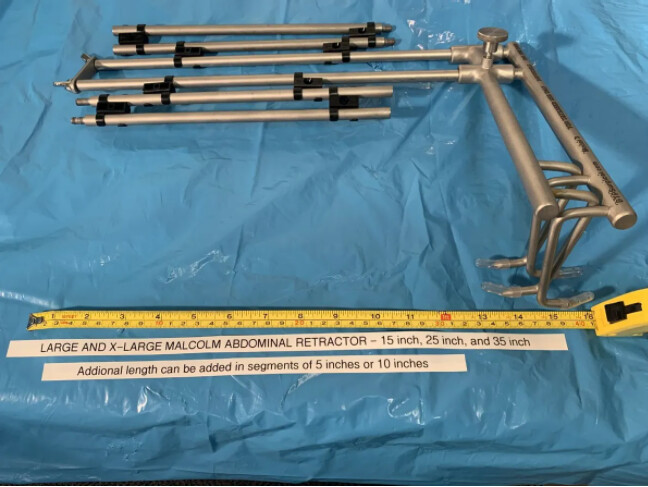 Deceased Donor Abdomen Self-Retaining Retractor - Reusable