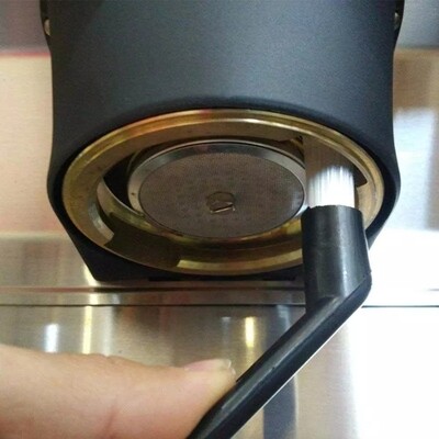Espresso Machine Cleaning Brush Plastic Black