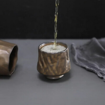 Creative Bronze Ceramic Cup