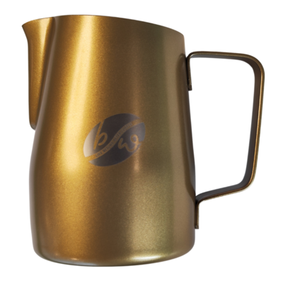 Milk Pitcher Stainless Steel Bevel Gold, Size: 450ml