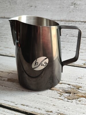 Milk Pitcher Stainless Steel Polished Black
