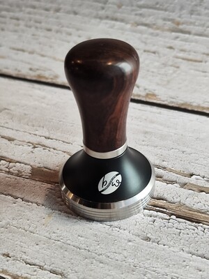 Espresso Tamper Stainless Steel with Elegant Wooden Handle