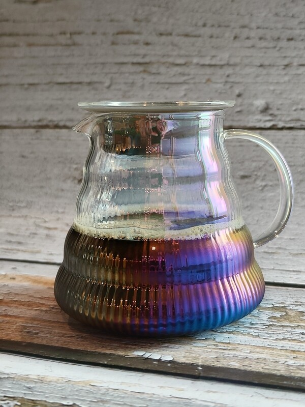 Glass Coffee Server Rainbow Cloud Shaped 600ml