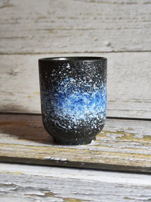 Creative Colorful Ceramic Cup 160ml - Blue Line