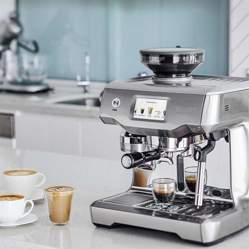 Breville BES990BTR1BUS1 Silver Truffle The Oracle Touch Espresso Machine