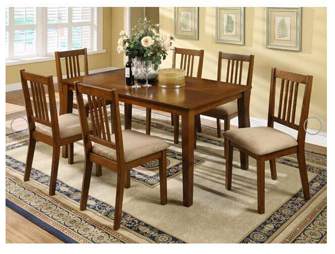 Mission Dining Table &amp; 6 Chairs