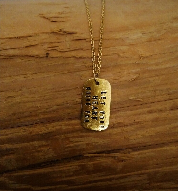 Collier &quot;LET YOUR HEART GUIDE YOU&quot;