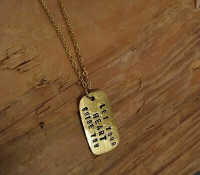 Collier &quot;LET YOUR HEART GUIDE YOU&quot;