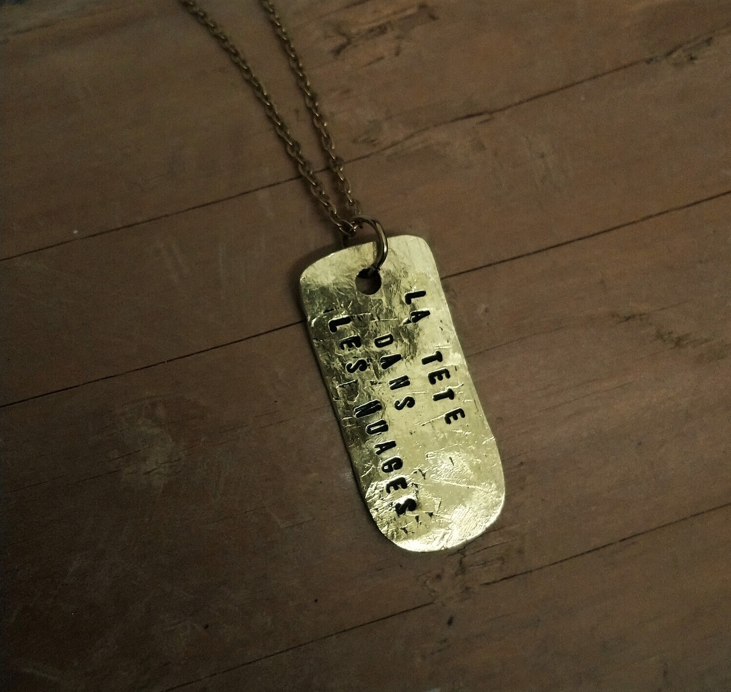 Collier &quot;LA TETE DANS LES NUAGES&quot;