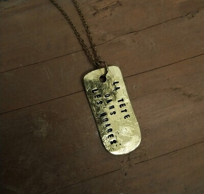 Collier &quot;LA TETE DANS LES NUAGES&quot;