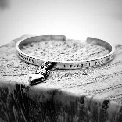 Bracelet jonc &quot;WE WERE TOGETHER, I FORGET THE REST&quot;