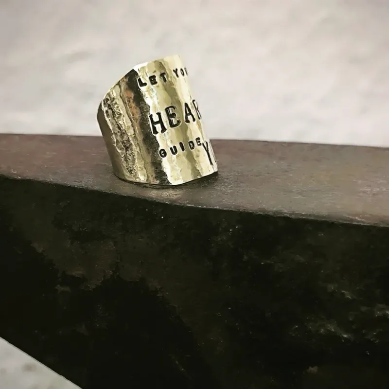 Bague "LET YOUR HEART GUIDE YOU"