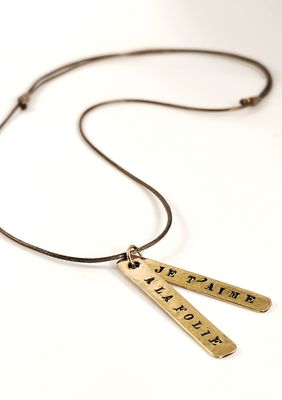 Collier "A LA FOLIE, JE T'AIME"