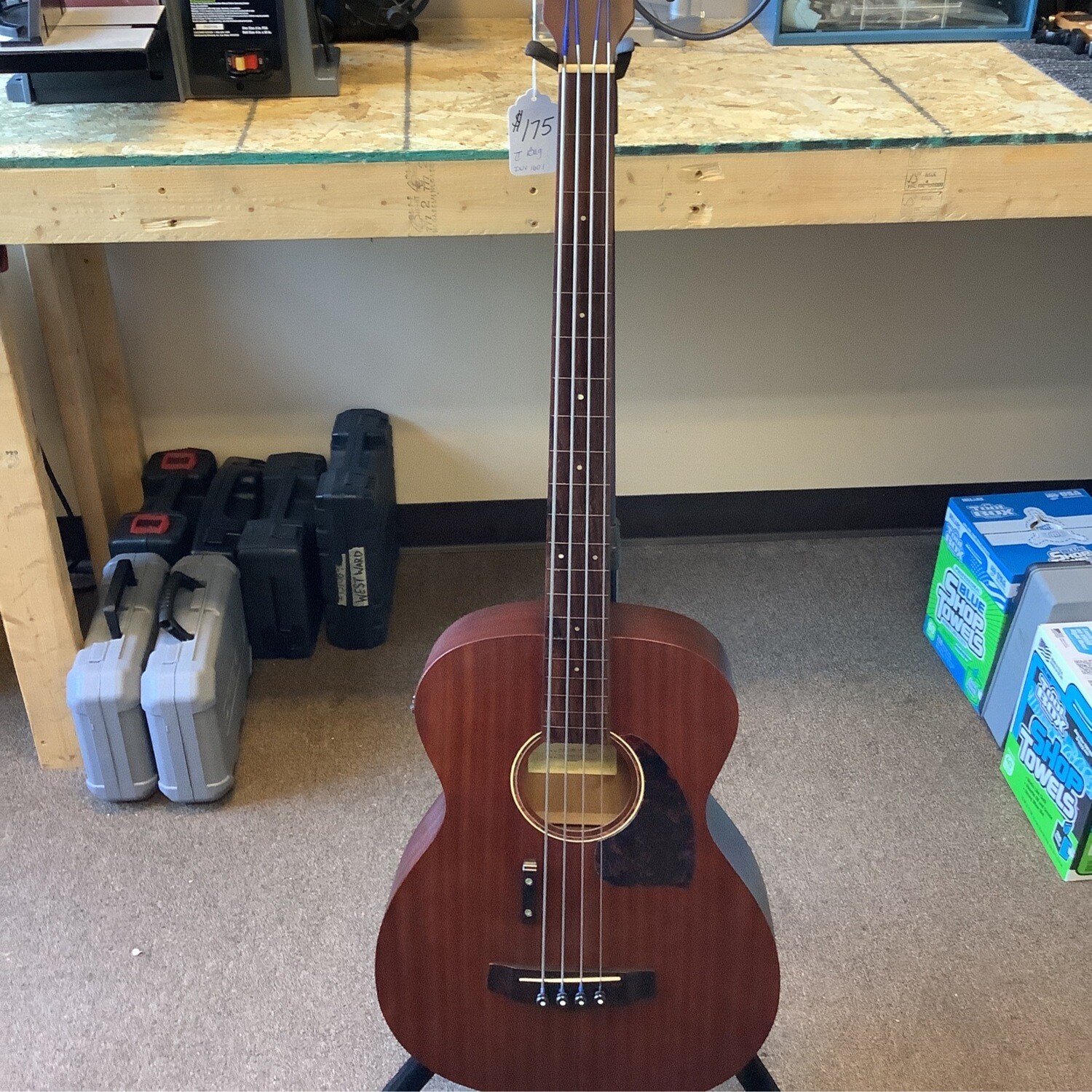 Ibanez PCBE12MH-OPN Custom Fretless Acoustic/Electric Bass w/bag