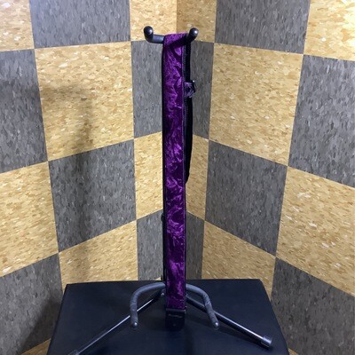 Purple Velvet Guitar Strap