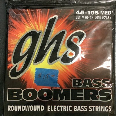 GHS 4-String Bass Boomers Long Scale + MED 45-105