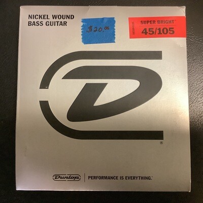 Dunlop 4-String Nickel Wound Bass Super Bright 45-105