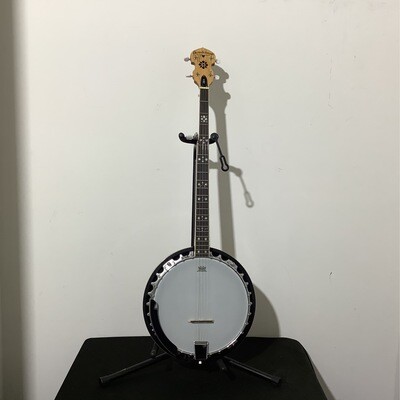 Oscar Schmidt OB-5SP 5-String Bluegrass Banjo Spalted Maple