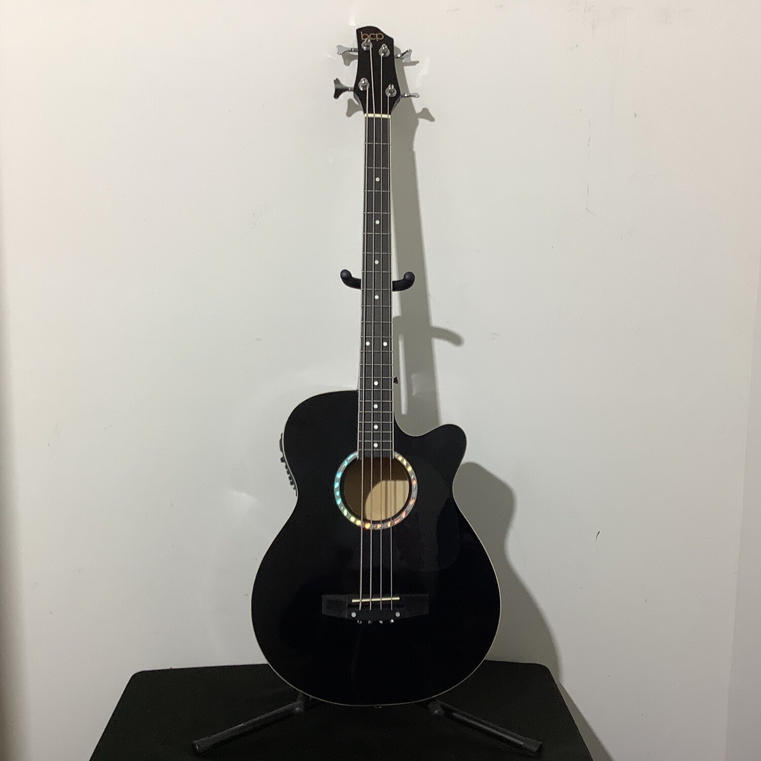 BCP Acoustic Electric Bass Guitar with 4-Band Equalizer Black (Pickups Don't Work)
