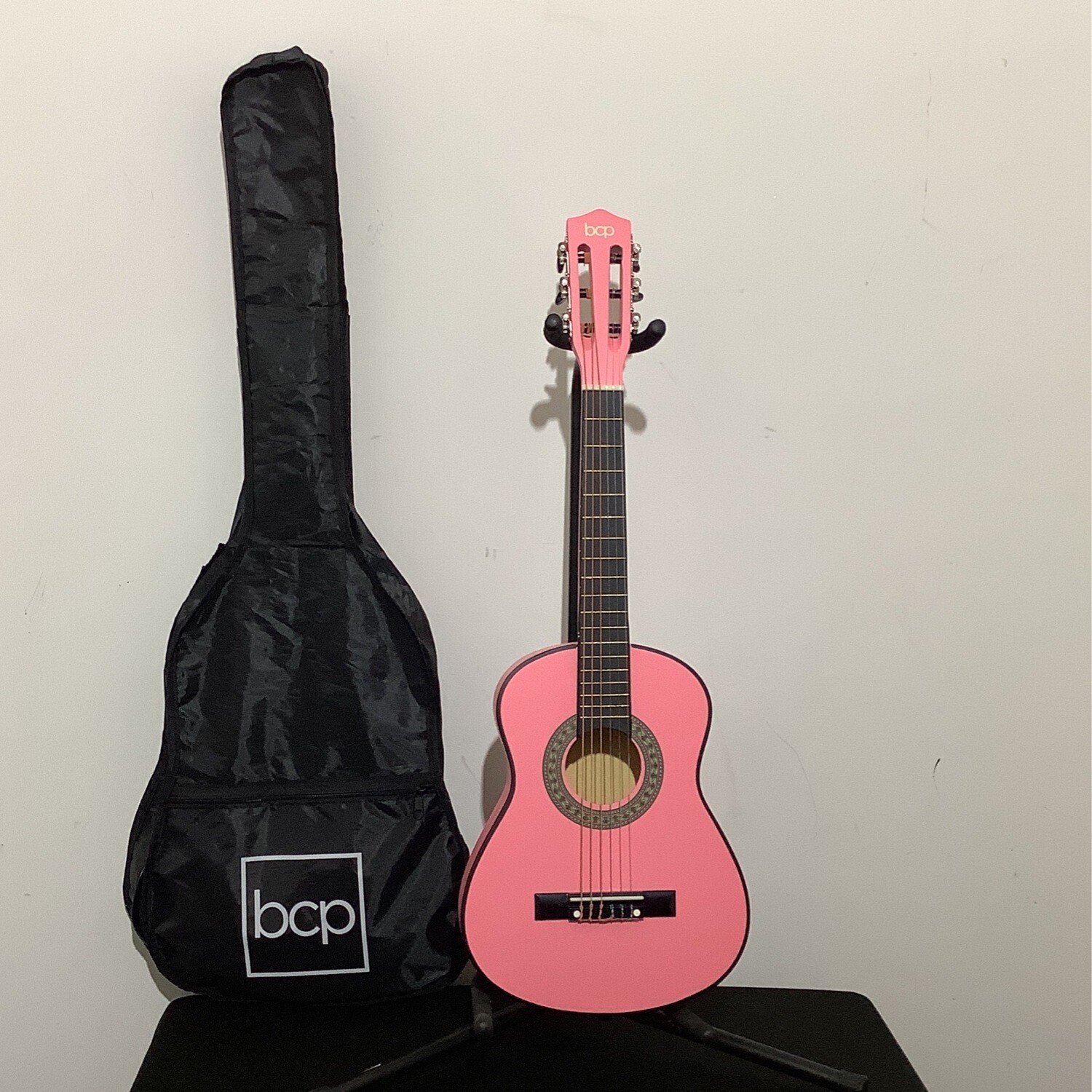 BCP Kids Nylon String Acoustic Guitar W/Bag - Pink