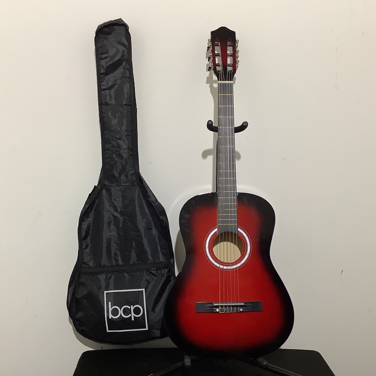 BCP Classical Nylon String Acoustic Guitar W/Bag - Red
