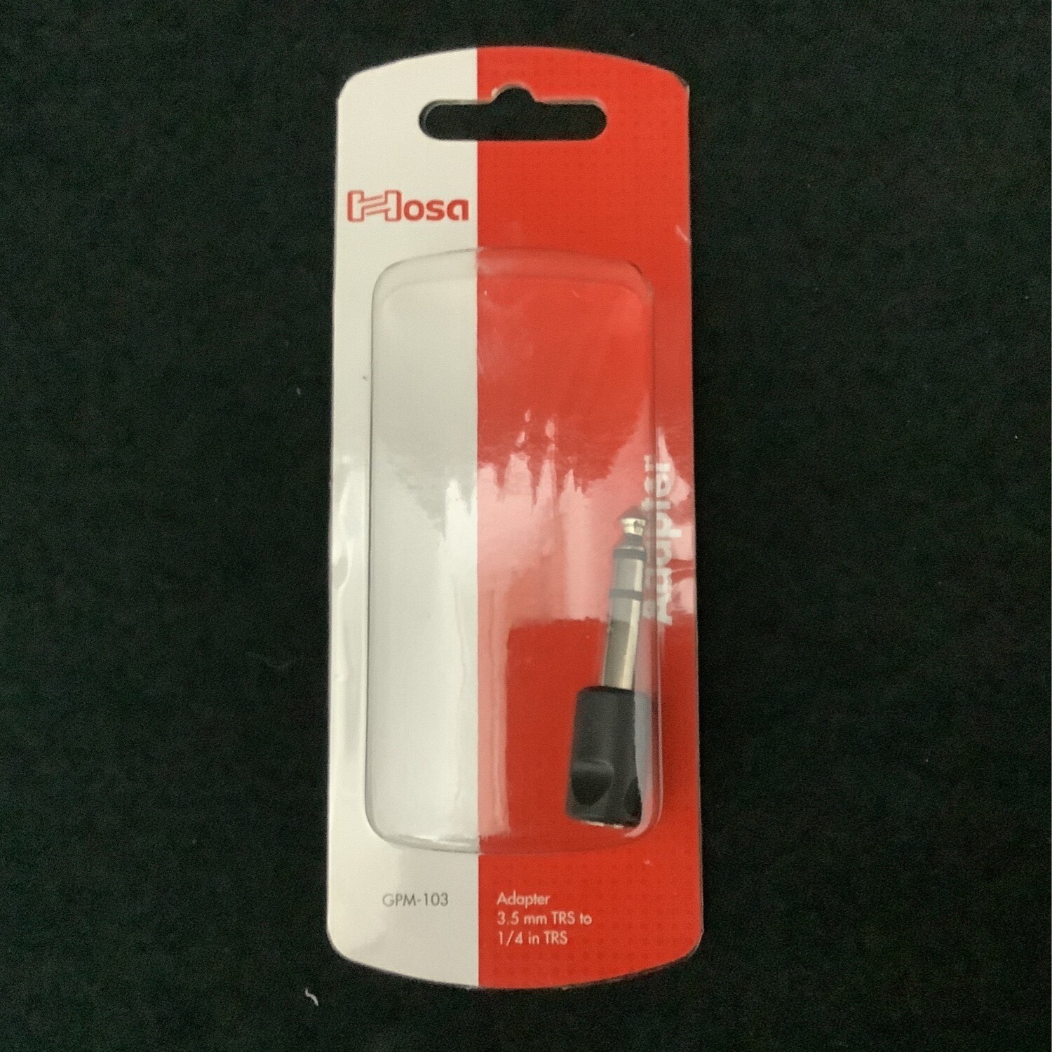 Hosa 3.5 mm TRS to 1/4 in TRS Adapter