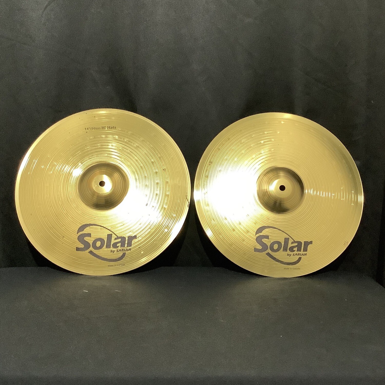 Sabian 14" Solar Hi Hat Cymbals