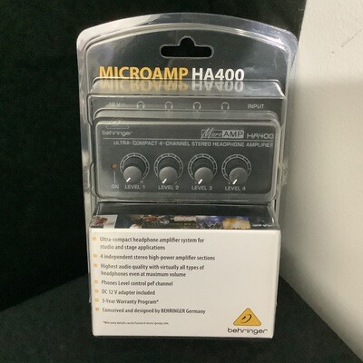Behringer MicroAmp HA400 4-Channel Headphone Amp