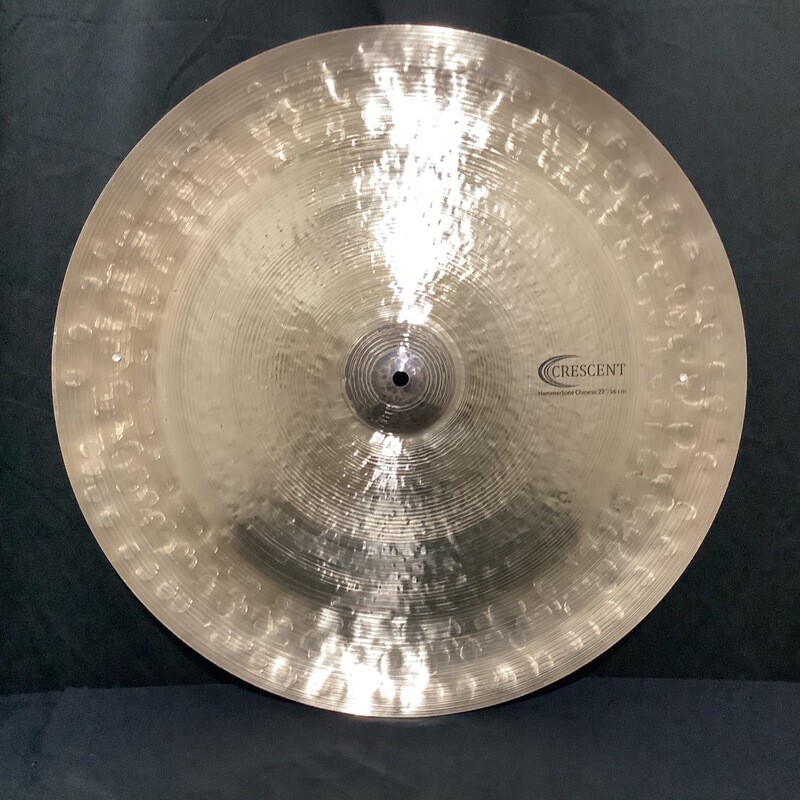 Sabian 22" Crescent Jeff Hamilton Hammertone Chinese Cymbal W/Rivets